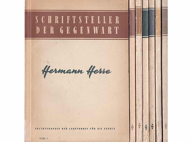 Konvolut "Lehrmaterial für Literaturunterricht  in DDR-Schulen". 10 Titel. 
