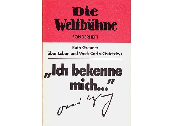 Konvolut "Maud und Carl von Ossietzky". 6 Titel. 