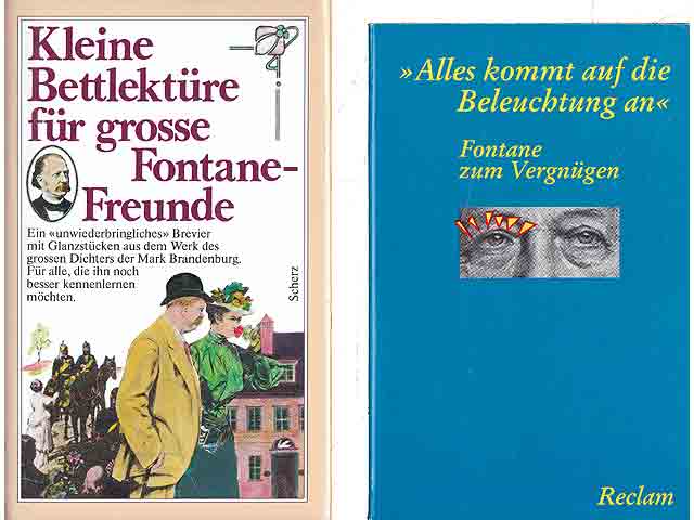 "Taschenbücher Theodor Fontane". 3 Titel. 